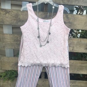 Pink Lace Cami